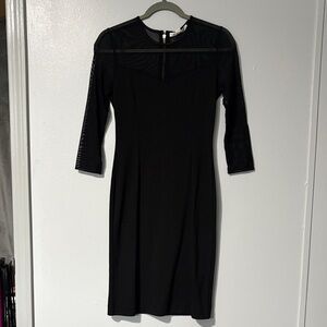 Boston Proper Black Long Sleeve Dress